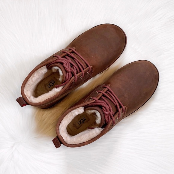 UGG Men’s Neumel Waterproof Chestnut Chukka Boots - Picture 2 of 8